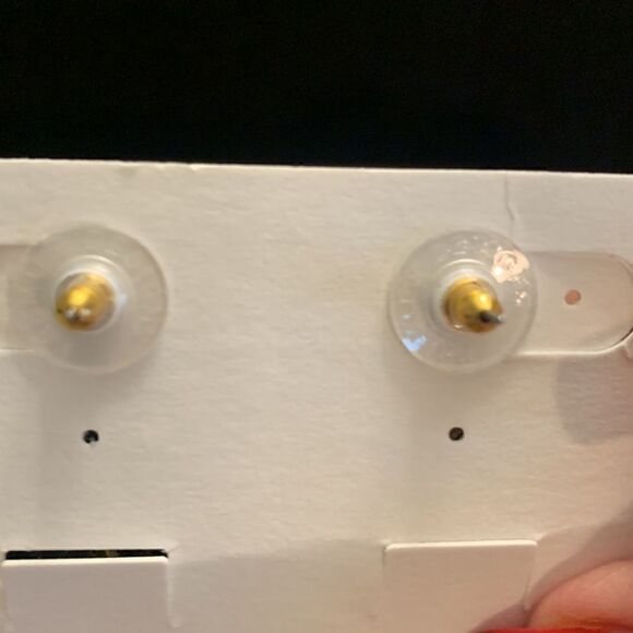 Premier Designs Post Earrings Pierced Pewter Blue - Picture 7 of 7